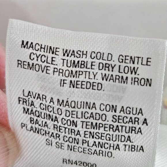 PinkK Vintage Y2K Kmart Floral Nightgown Sz Large Dainty Lace Trim Green Purple - Picture 10 of 10